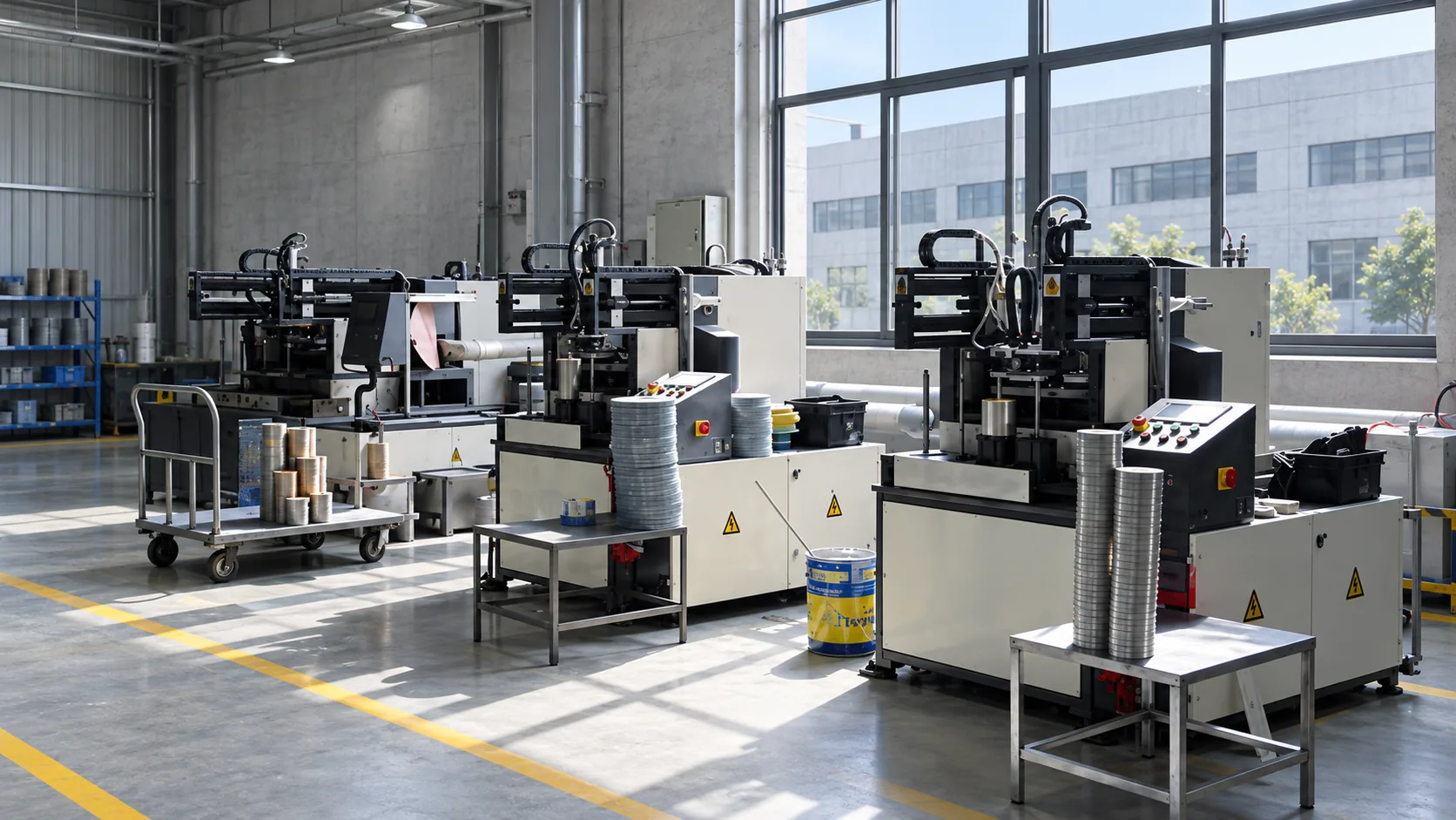 Tooth grinding workshop for saw blades